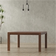 Wilson 54 inch x 54 inch Square Contemporary Dining Table in Walnut Veneer