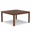 Wilson 54 inch x 54 inch Square Contemporary Dining Table in Walnut Veneer
