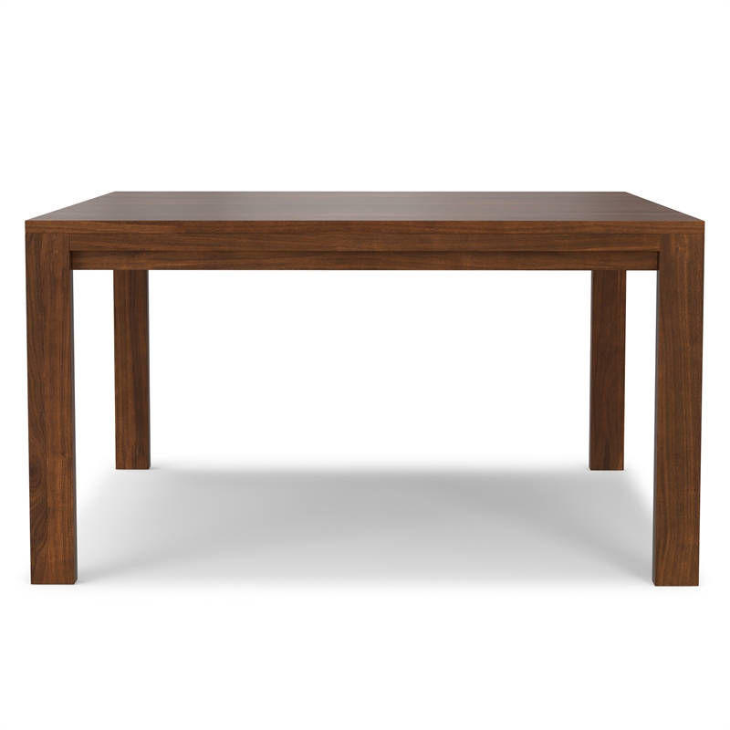 Wilson 54 inch x 54 inch Square Contemporary Dining Table in Walnut Veneer