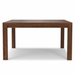 Wilson 54 inch x 54 inch Square Contemporary Dining Table in Walnut Veneer