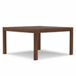 Wilson 54 inch x 54 inch Square Contemporary Dining Table in Walnut Veneer