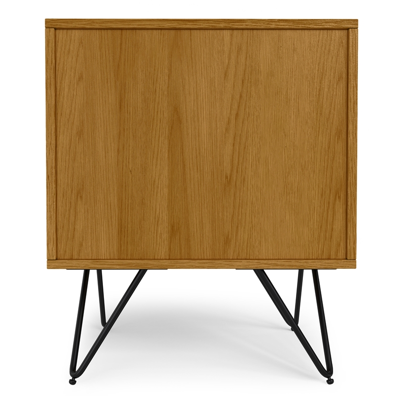Hunter  20 inch Wide Industrial Nightstand in Oak