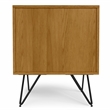 Hunter  20 inch Wide Industrial Nightstand in Oak