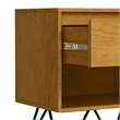 Hunter  20 inch Wide Industrial Nightstand in Oak