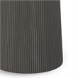 Hughes Contemporary 14 inch Wide Metal Side Table in Black Nickel