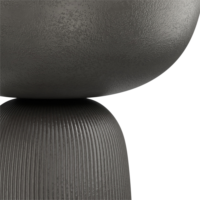 Hughes Contemporary 14 inch Wide Metal Side Table in Black Nickel