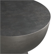 Hughes Contemporary 14 inch Wide Metal Side Table in Black Nickel