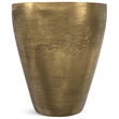 Cavan Contemporary 17 inch Wide Metal Side Table in Antique Brass