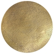 Cavan Contemporary 17 inch Wide Metal Side Table in Antique Brass