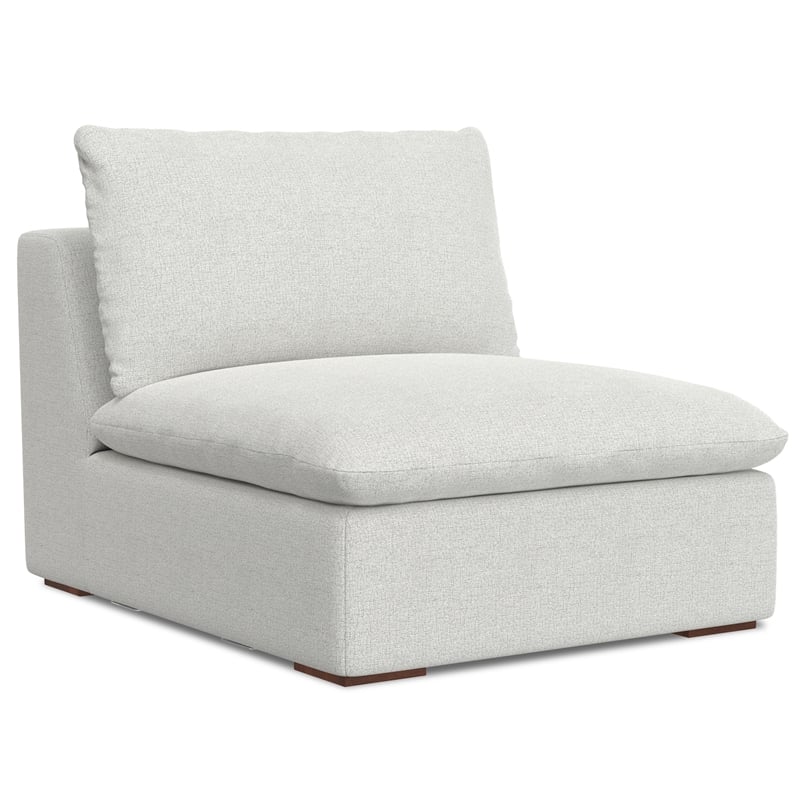 Simpli Home Jasmine Pit Sectional Modular Sofa in Performance Fabric