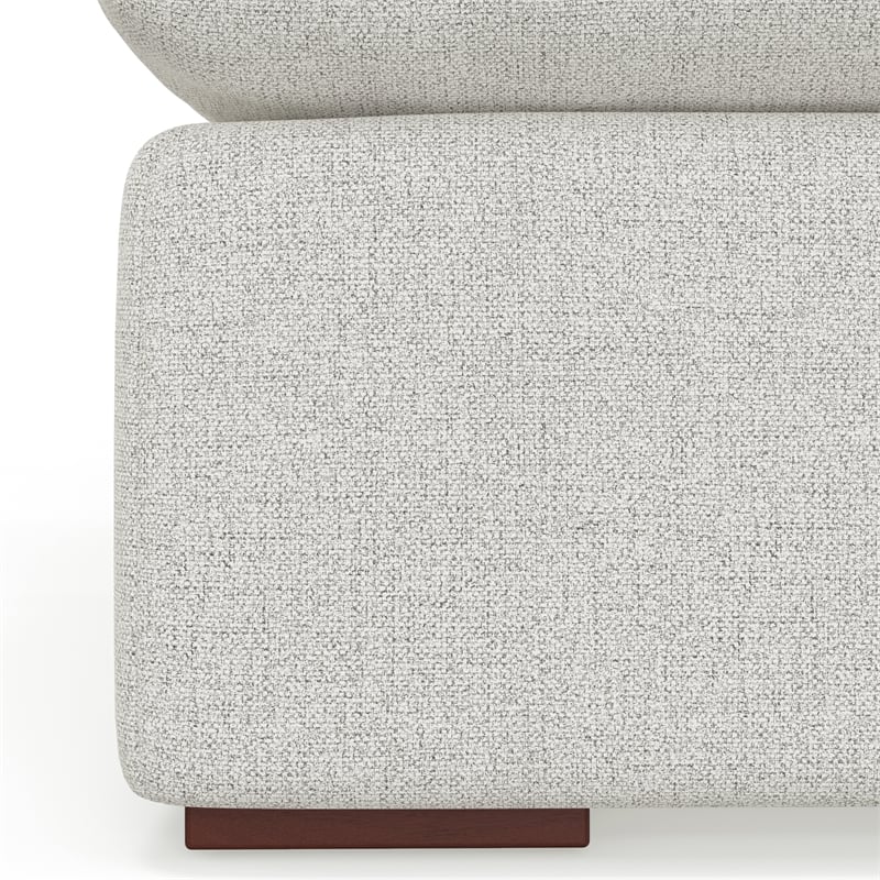 Simpli Home Jasmine Pit Sectional Modular Sofa in Performance Fabric