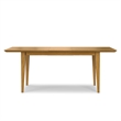 Colby 60-76 inch x 36 inch Rectangle Contemporary Extendable Dining Table in Oak