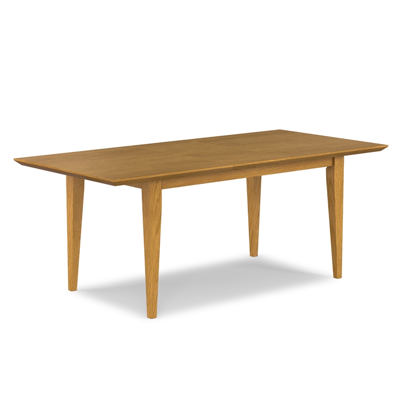 Colby 60-76 inch x 36 inch Rectangle Contemporary Extendable Dining Table in Oak
