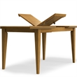 Colby 60-76 inch x 36 inch Rectangle Contemporary Extendable Dining Table in Oak