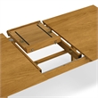 Colby 60-76 inch x 36 inch Rectangle Contemporary Extendable Dining Table in Oak