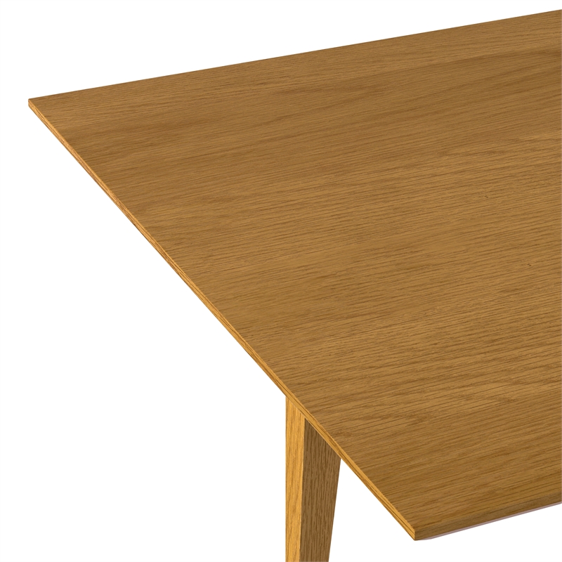 Colby 60-76 inch x 36 inch Rectangle Contemporary Extendable Dining Table in Oak