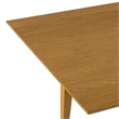 Colby 60-76 inch x 36 inch Rectangle Contemporary Extendable Dining Table in Oak