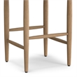 Molly Mid Century Modern Bar Stool in Natural Faux Leather & Fully Assembled