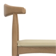 Molly Mid Century Modern Bar Stool in Natural Faux Leather & Fully Assembled