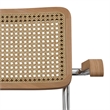 Madalyn  Mid Century Modern Dining Arm Chair ( Set of 2 ) in Natural Rattan