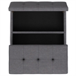 Dover 36 inch Wide Lift Top Coffee Table Storage Ottoman in Slate Gray
