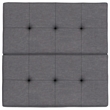 Dover 36 inch Wide Lift Top Coffee Table Storage Ottoman in Slate Gray