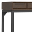 Banting SOLID HARDWOOD Modern 48 inch Wide Small Desk in Walnut Brown