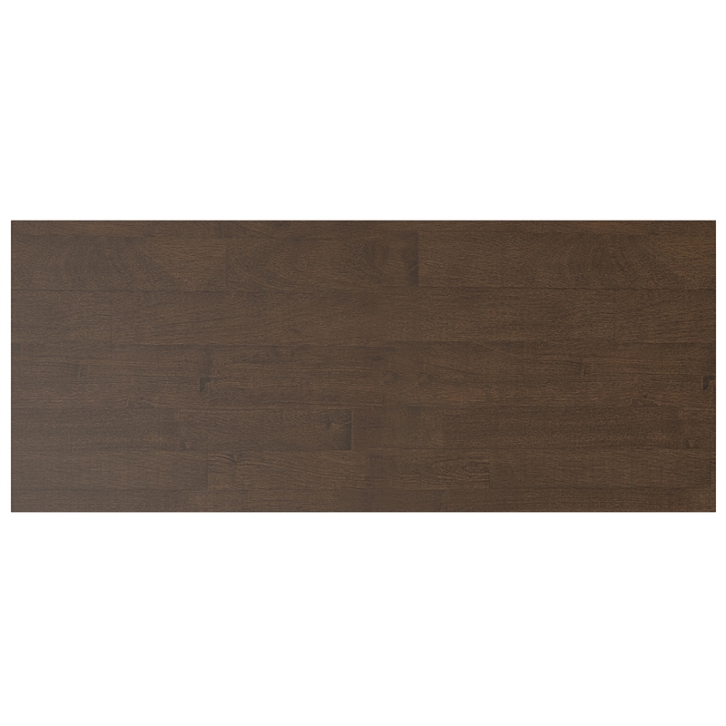 Banting SOLID HARDWOOD Modern 48 inch Wide Small Desk in Walnut Brown