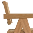 Regina  Contemporary Dining Arm Chair (Set of 2) in Natural