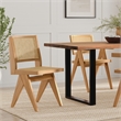 Regina  Contemporary Dining Chair (Set of 2) in Natural