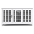 Connaught SOLID WOOD 60 inch Wide Traditional Storage Cabinet Buffet in White