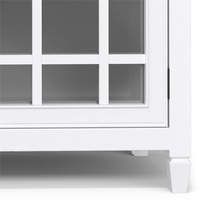 Connaught SOLID WOOD 60 inch Wide Traditional Storage Cabinet Buffet in White