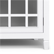 Connaught SOLID WOOD 60 inch Wide Traditional Storage Cabinet Buffet in White