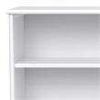 Draper SOLID HARDWOOD 30x 64 inch Modern Low Bookcase in White