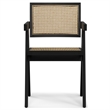 Regina  Contemporary Dining Arm Chair (Set of 2) in Black