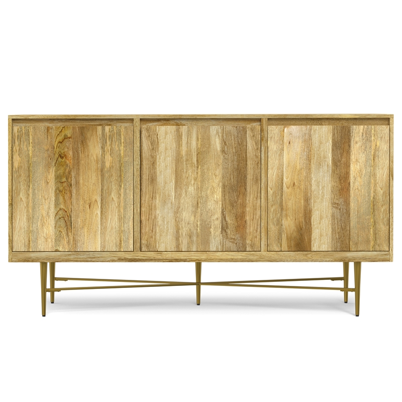Fallon MANGO WOOD and Iron 60 x 18 inch Rectangle Sideboard Buffet in Natural
