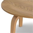 Payton  34 inch Wide Round Contemporary Coffee Table in Natural