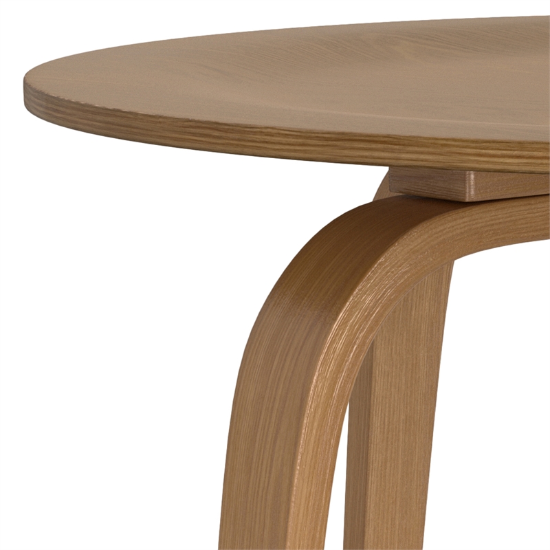 Payton  34 inch Wide Round Contemporary Coffee Table in Natural