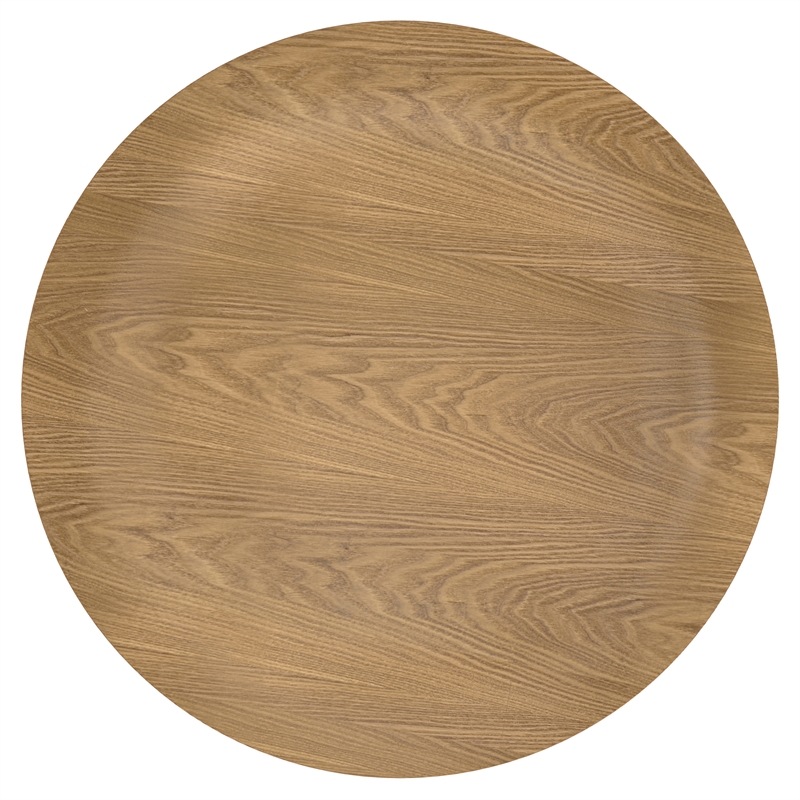 Payton  34 inch Wide Round Contemporary Coffee Table in Natural