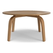 Payton  34 inch Wide Round Contemporary Coffee Table in Natural
