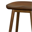 Teagan Modern Rustic 30 inch Bar Stool in Dark Walnut & Fully Assembled