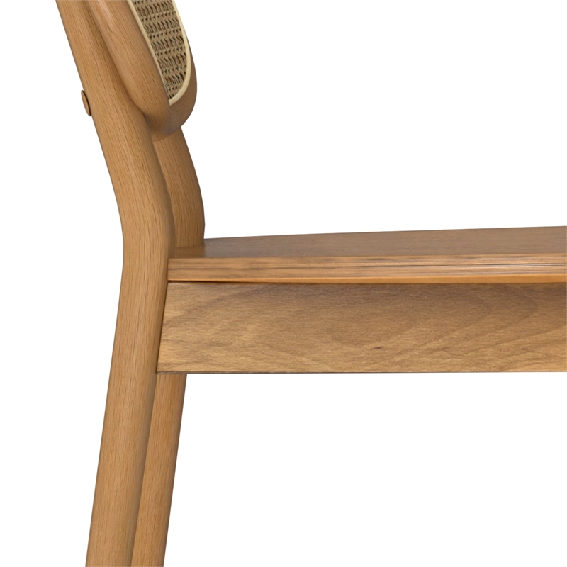 Rachel Beech Wood Contemporary Dining Chair (Set of 2) in Natural