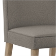 Bartow / Watkins Modern 7Pc Dining Set in Taupe Woven Polyester & 72