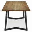 Fletcher/Watkins WOOD & Metal 7Pc Dining Set with 6Metal Dining Chairs in Multi