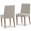 Bartow/Watkins Modern 7 PC Dining Set in Natural Woven Polyester & 72