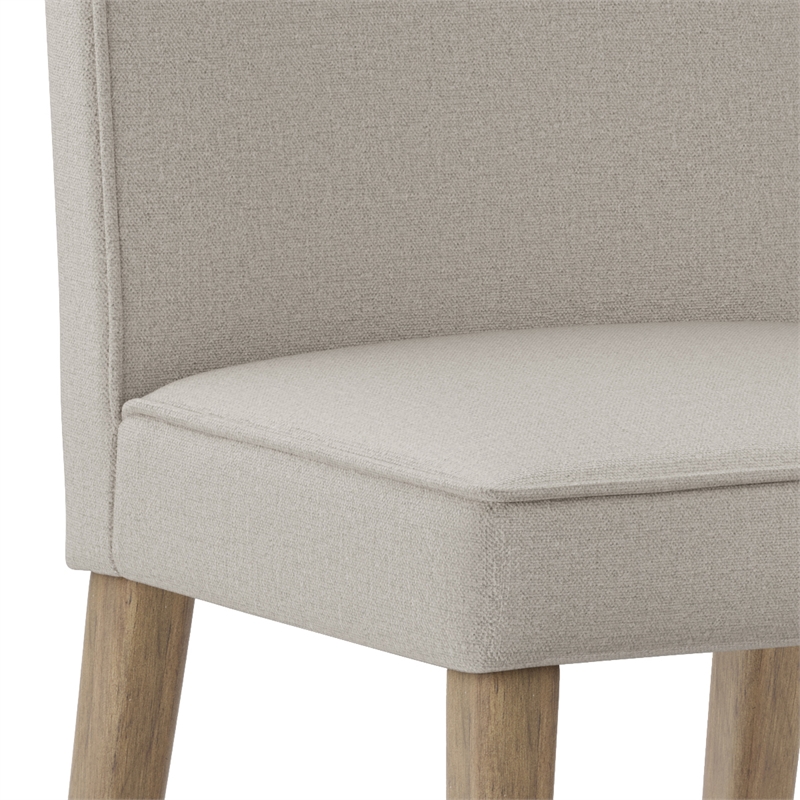 Bartow/Watkins Modern 7 PC Dining Set in Natural Woven Polyester & 72