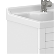 Hennessy 24-inch ABS Utility Sink & Cabinet in Pure White