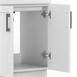 Hennessy 24-inch ABS Utility Sink & Cabinet in Pure White