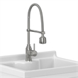 Hennessy 24-inch ABS Utility Sink & Cabinet in Pure White