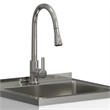 Modern Wide Shaker 20-inch Utility Sink & Cabinet in Pure White